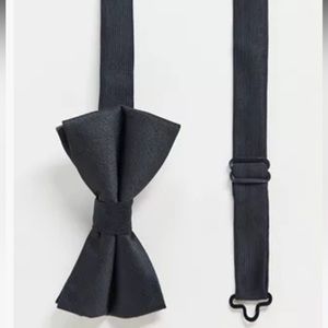 NWT ASOS Satin Black Bow Tie